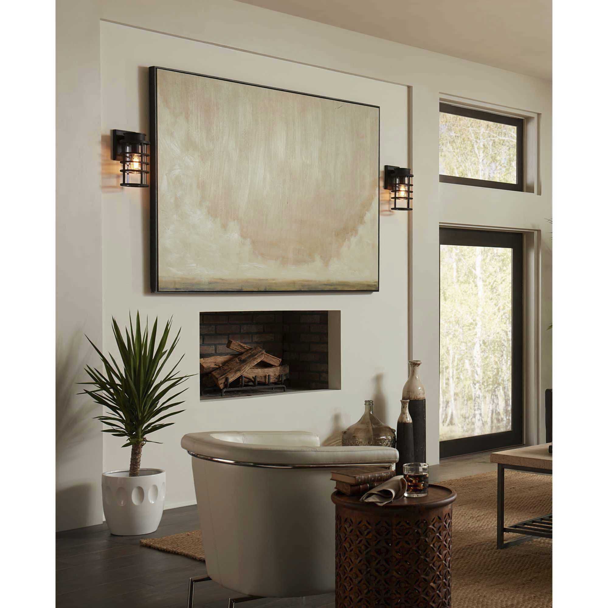 Port Royal 1 Light 13 inch Textured Black Outdoor Wall Lantern, with DURASHIELD, Small